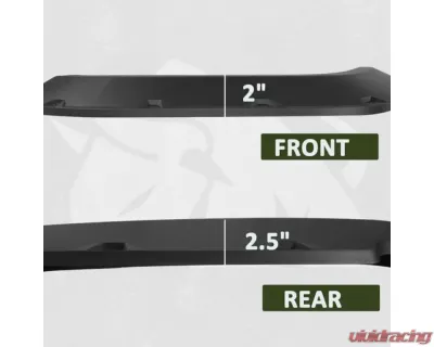 Bulken Offroad Matte Black Rivet Style Fender Flares Toyota Tacoma 2016-2021 - BKN-19574671
