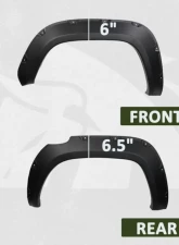Bulken Offroad Matte Black Rivet Style Fender Flares Toyota Tacoma 2016-2021                                     - BKN-19574671 - Image 6