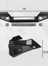 Bulken Offroad Non-Winch Front Bumper Toyota Tacoma 2016-2022                                     - BKN-32674268 - Image 12