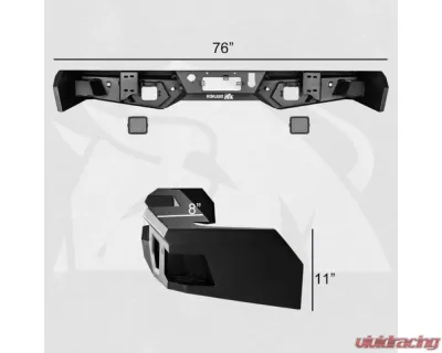 Bulken Offroad Rear Step Bumper Chevrolet Silverado 1500 2019-2021 - BKN-33818805