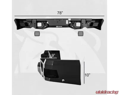 Bulken Offroad Rear Step Bumper Dodge Ram 1500 2019-2021 - BKN-33824736