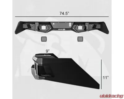 Bulken Offroad Rear Step Bumper Toyota Tundra 2014-2021 - BKN-33874021
