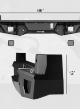Bulken Offroad Rear Step Bumper Toyota Tacoma 2016-2022                                     - BKN-33874664 - Image 11