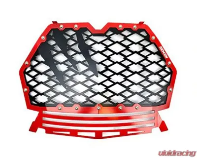 Demon Powersports Red Front Grille Polaris RZR XP 2016-2021 - PAFG-6002HD-R