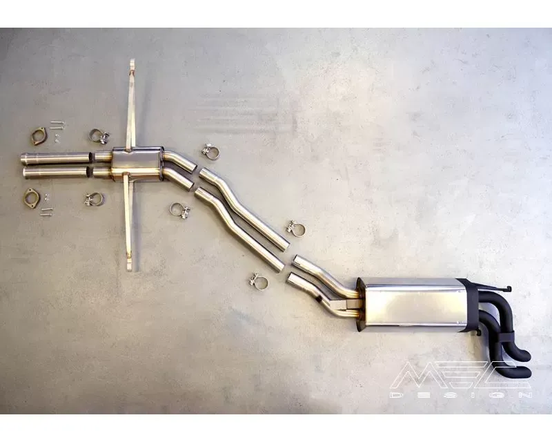 MEC Design Sport Exhaust System Mercedes-Benz W126 V8 380 + 420 + 500 + 560 SE | SEL | SEC 1984-1991 - 126/AA-OEMSET-PR-H