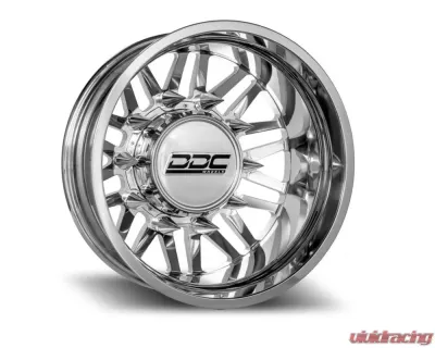 DDC Wheels Aftermath Dually Wheel Set 20x8.25 10x225 Polished Ford F-450 | Ram 4500 2005-2022 - 01PL-225-08-12