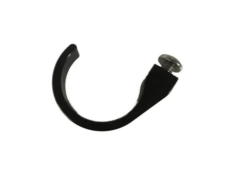 AJK Offroad 1.625inch Black Anodized Billet Aluminum Windshield Clamp "U" Clamp - 200464-B