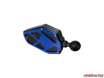 AJK Offroad 1.50inch Blue Billet Aluminum Side Mirror - 1)246 1)246-3BL 1)142-B