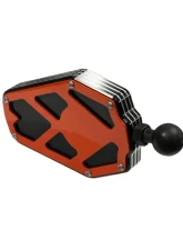 AJK Offroad 1.50inch Orange Billet Aluminum Side Mirror                                     - 1)246 1)246-3O 1)142-B - Image 2