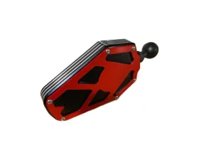 AJK Offroad 1.50inch Red Billet Aluminum Side Mirror