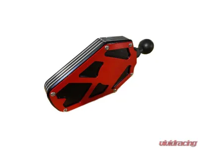 AJK Offroad 1.75inch Red Billet Aluminum Side Mirror - 1)246 1)246-3R 1)143-B