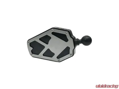 AJK Offroad 1.875inch Silver Billet Aluminum Side Mirror - 1)246 1)246-3S 1)231-B