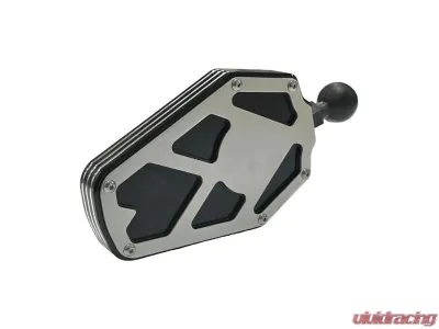 AJK Offroad 1.875inch Silver Billet Aluminum Side Mirror - 1)246 1)246-3S 1)231-B