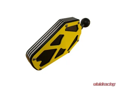AJK Offroad 1.50inch Yellow Billet Aluminum Side Mirror - 1)246 1)246-3Y 1)142-B