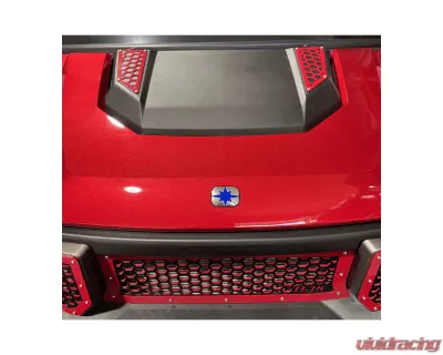 AJK Offroad Hood Accents Polaris Ranger 1500XD - 2)611 Red