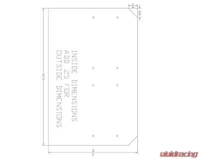 AJK Offroad Bed Drawer w/ Drawer Mat Polaris Xpedition - 1)529 1)529-5Mat