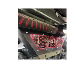 AJK Offroad Exhaust Cover Raw Polaris Ranger 1500XD