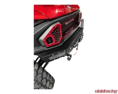 AJK Offroad Front Bumper Red w/ Lights Polaris Ranger 1500XD - 1)630 Red 1)300335