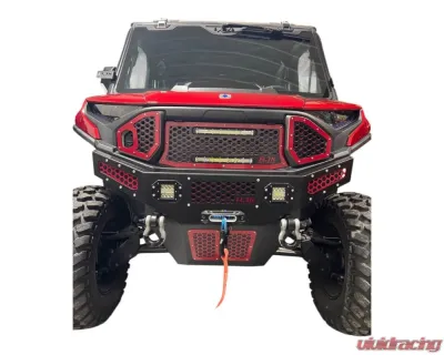 AJK Offroad Front Bumper Red w/ Lights Polaris Ranger 1500XD - 1)630 Red 1)300335
