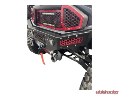 AJK Offroad Front Bumper Red w/ Lights Polaris Ranger 1500XD - 1)630 Red 1)300335