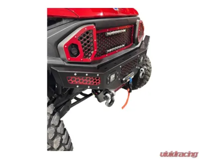 AJK Offroad Front Bumper Red w/ Lights Polaris Ranger 1500XD - 1)630 Red 1)300335