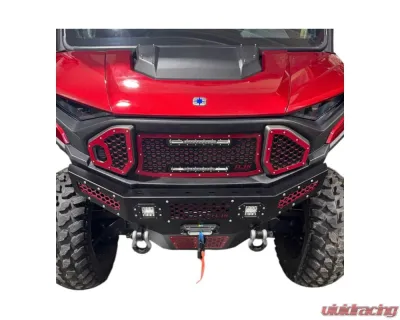 AJK Offroad Front Bumper Red w/ Lights Polaris Ranger 1500XD - 1)630 Red 1)300335