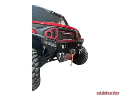 AJK Offroad Front Bumper Red w/ Lights Polaris Ranger 1500XD - 1)630 Red 1)300335