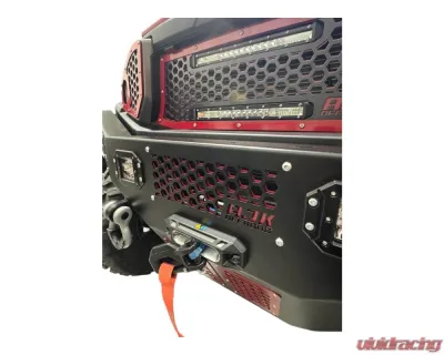 AJK Offroad Front Bumper Red w/ Lights Polaris Ranger 1500XD - 1)630 Red 1)300335
