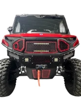 AJK Offroad Front Bumper Red w/ Lights Polaris Ranger 1500XD                                     - 1)630 Red 1)300335 - Image 6