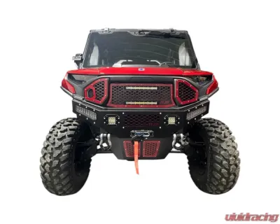 AJK Offroad Front Bumper Red w/ Lights Polaris Ranger 1500XD - 1)630 Red 1)300335
