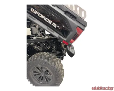 AJK Offroad CF Moto UForce U10 Rear Bumper Silver w/ Lights - 1)638 1)300335 Silver