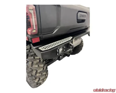AJK Offroad CF Moto UForce U10 Rear Bumper Silver w/ Lights - 1)638 1)300335 Silver