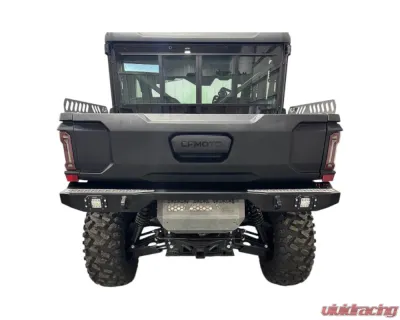 AJK Offroad CF Moto UForce U10 Rear Bumper Silver w/ Lights - 1)638 1)300335 Silver