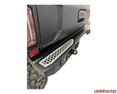 AJK Offroad CF Moto UForce U10 Rear Bumper Silver w/ Lights - 1)638 1)300335 Silver