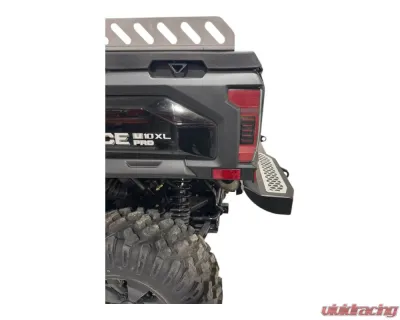 AJK Offroad CF Moto UForce U10 Rear Bumper Silver w/ Lights - 1)638 1)300335 Silver