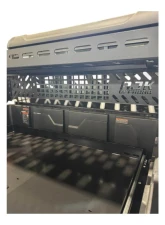 AJK Offroad CF Moto UForce U10 Short Headache Rack 3/4 Rack w/ Rear Glass Guard                                     - 1)640 1)640-7 - Image 11