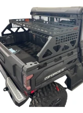 AJK Offroad CF Moto UForce U10 Short Headache Rack 3/4 Rack w/ Rear Glass Guard                                     - 1)640 1)640-7 - Image 4