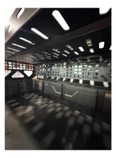 AJK Offroad CF Moto UForce U10 Short Headache Rack 3/4 Rack w/ Rear Glass Guard                                     - 1)640 1)640-7 - Image 9