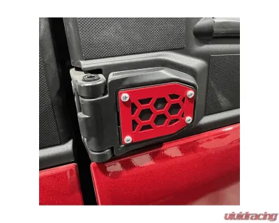AJK Offroad Door Hinge Accent Polaris Ranger 1500XD - 4)604 Red
