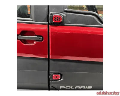 AJK Offroad Door Hinge Accent Polaris Ranger 1500XD - 4)604 Red