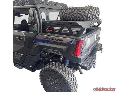 AJK Offroad Spare Tire Carrier/Bed Rack w/ Tire Strap - 1)622 1)300200