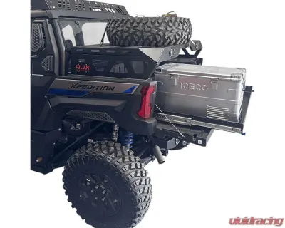 AJK Offroad Spare Tire Carrier/Bed Rack w/ Tire Strap - 1)622 1)300200