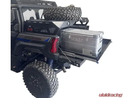 AJK Offroad Spare Tire Carrier/Bed Rack w/ Tire Strap - 1)622 1)300200