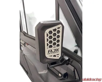 AJK Offroad Silver Mirror Accents CFMOTO UFORCE U10 2025+ - 200659 Silver