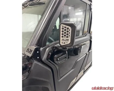 AJK Offroad Silver Mirror Accents CFMOTO UFORCE U10 2025+ - 200659 Silver