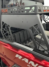 AJK Offroad Exhaust Cover Short Headache Rack 3/4 Rack w/ 1 Packout Mount Polaris Ranger 1500XD                                     - 1)572 1)384 - Image 7