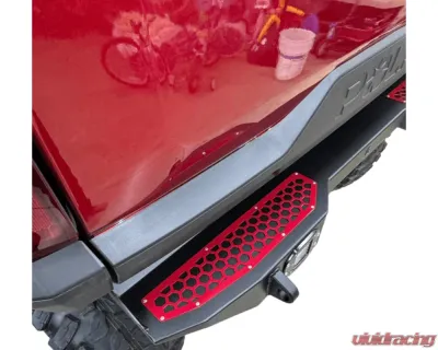 AJK Offroad Rear Bumper w/ Lights Red Polaris Ranger 1500XD - 1)575 Red 1)300335