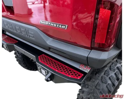 AJK Offroad Rear Bumper w/ Lights Red Polaris Ranger 1500XD - 1)575 Red 1)300335