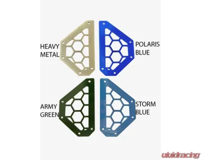 AJK Offroad Vent Accent Covers Black Polaris Xpedition - 1)565 1)566 2)567 Black