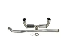 ETS Extreme Dual Muffler Exhaust System w/ Resonator to Midpipe Mitsubishi Evo X V3 2008-2016